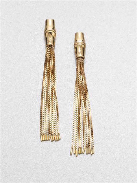 gucci icon gg tassel earrings|gucci gold earrings sale.